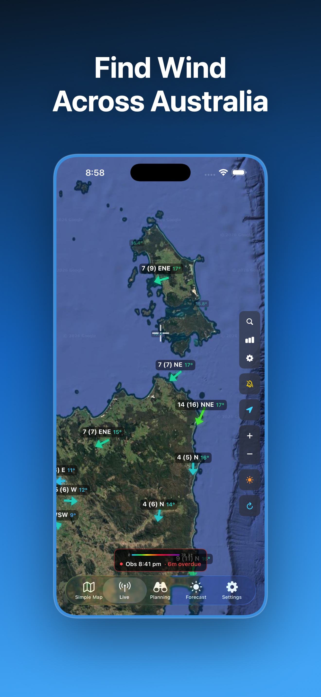 Live Wind app screenshot 1